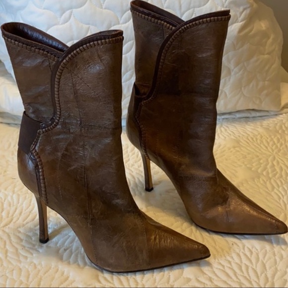 NWB Manolo Blahnik patchwork boots - Picture 3 of 8